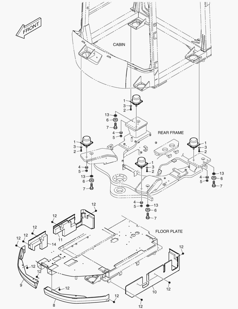УСТАНОВКА КАБИНЫ