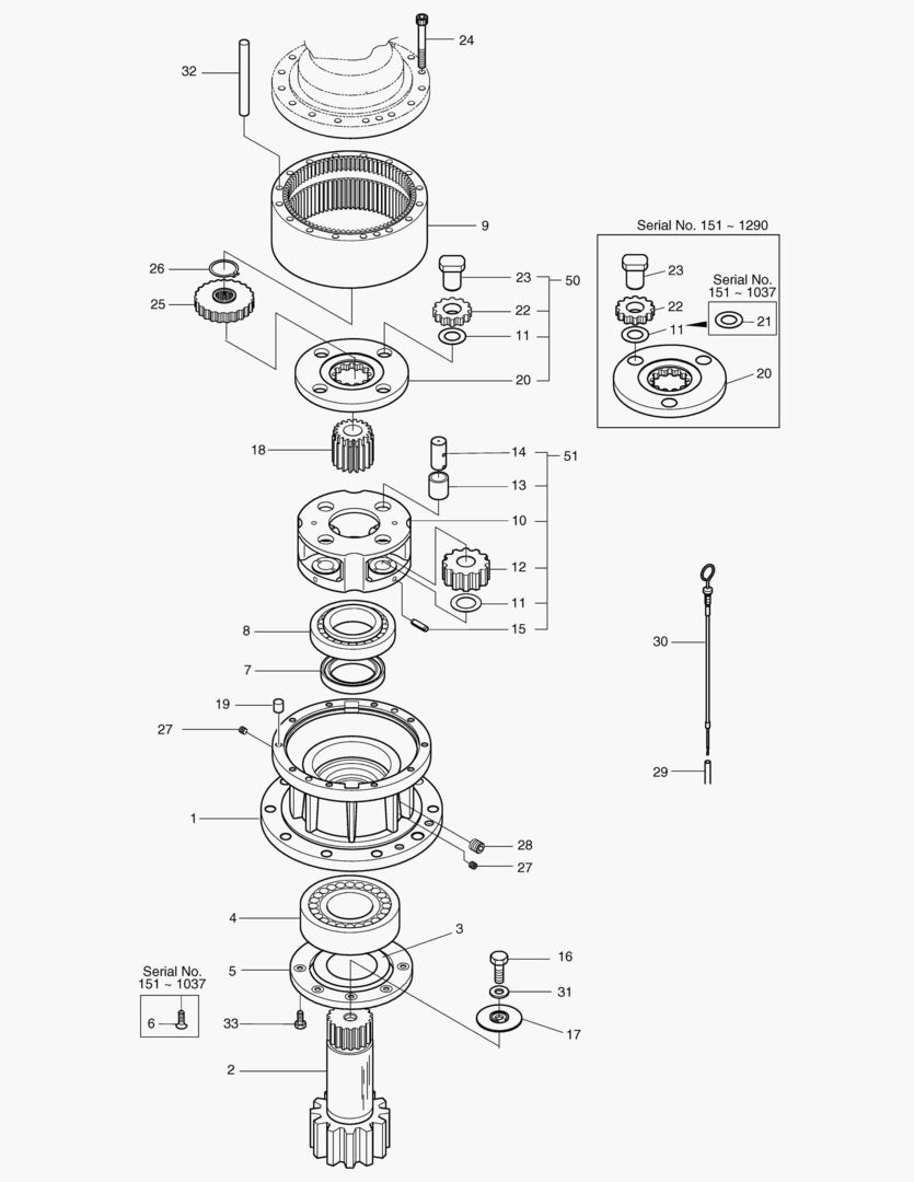 Спецтехника 4141 SWING REDUCTION GEAR [151~] - главное фото