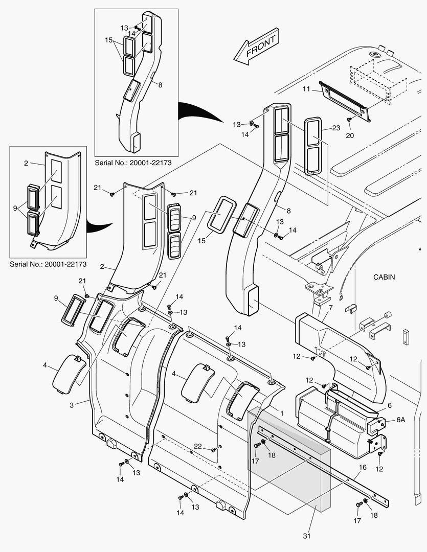 1510 REAR COVER ASS`Y