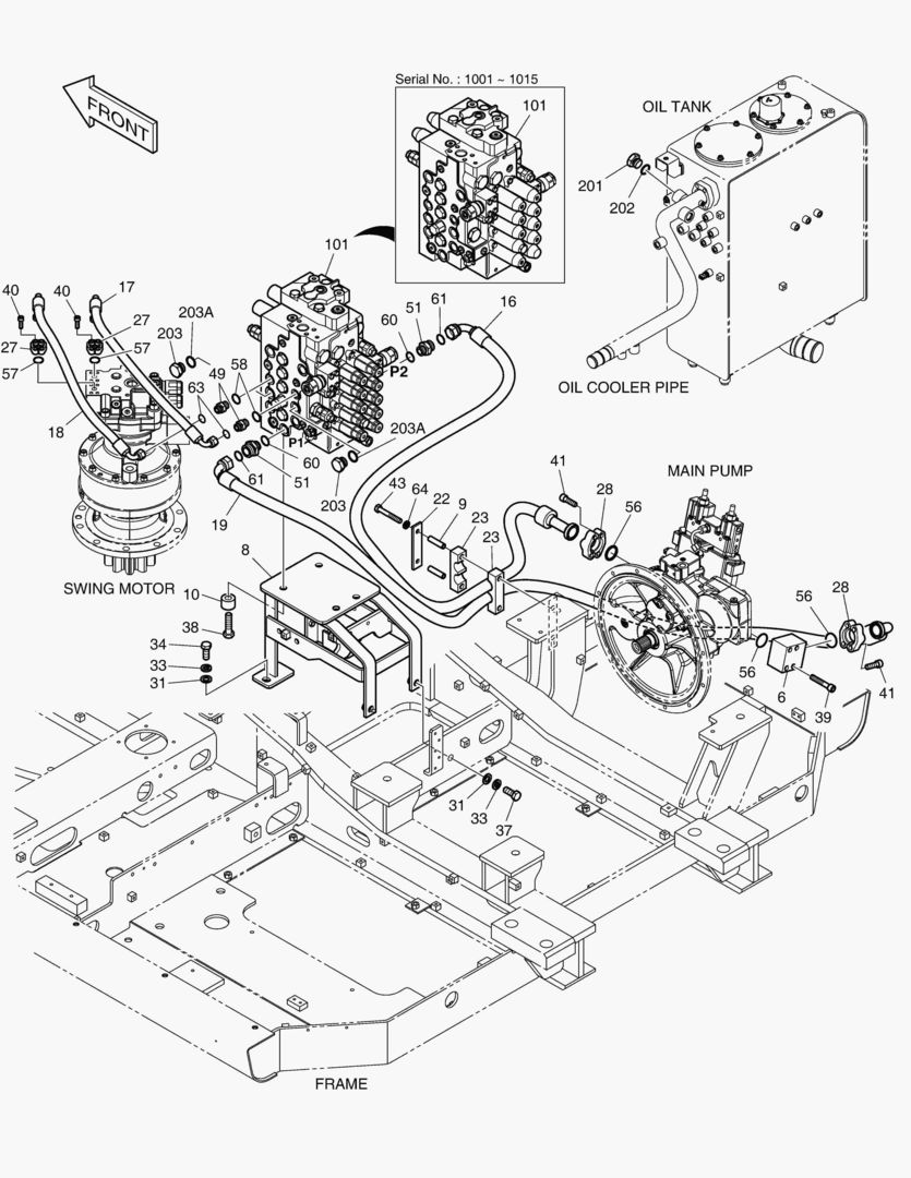 ГЛАВНАЯ МАГИСТРАЛЬ(1) - НАСОС, ПОВОРОТ