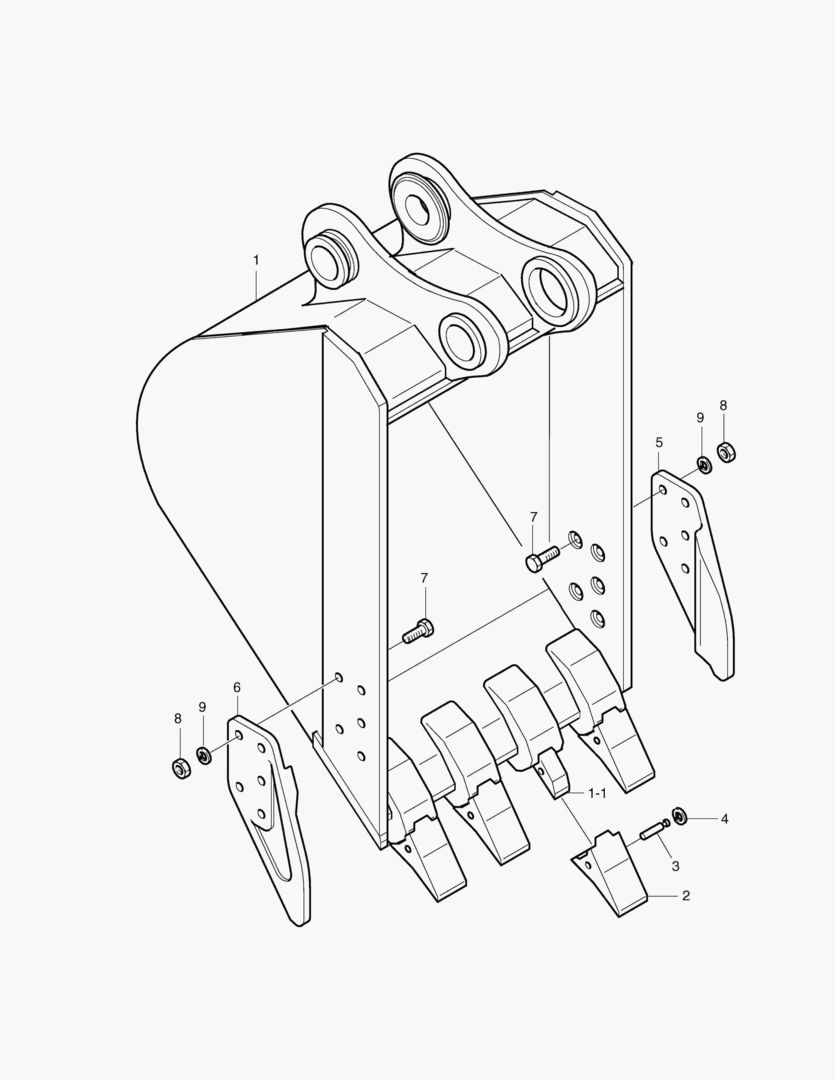 5154 BUCKET-0.25MВіSIDE TYPE