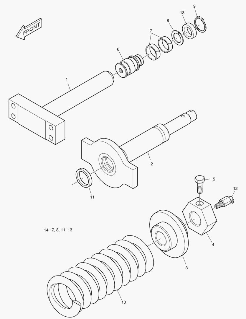ПРУЖИНЫ ГУСЕНИЦЫ