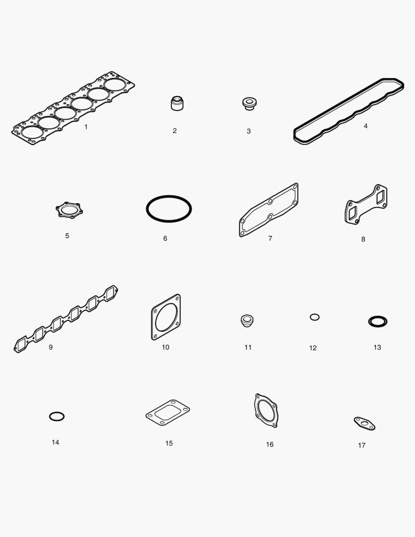 КОМПЛЕКТ ПРОКЛАДОК ДЛЯ КАПИТАЛЬНОГО РЕМОНТА-ВЕРХНИЙ