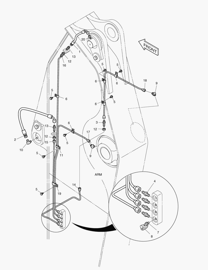 3151 LUBRICATOR PIPING-ARM [1627~2194]