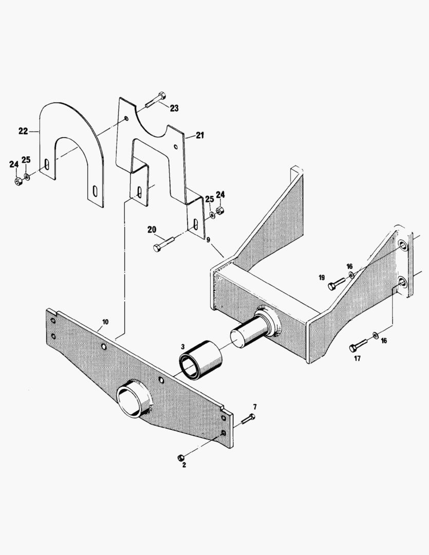 G024-1 GEAR HOUSING BRACKET; FRONT