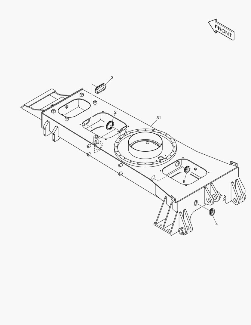 2106 CHASSIS FRAME - NEW AXLE [7112~]