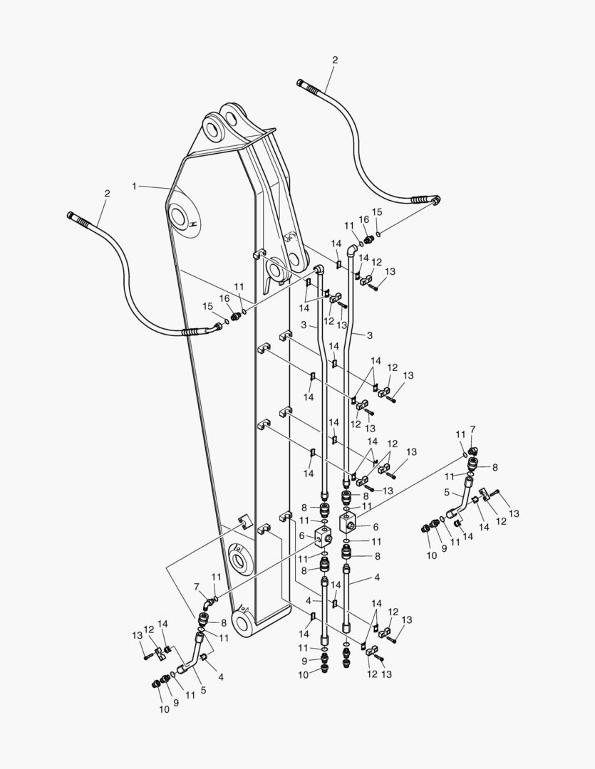 6740 ARM PIPING-2.1m ROTATING & TILTING