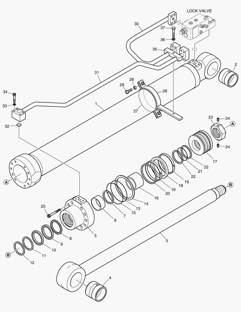 Спецтехника 4380 BOOM CYLINDER - L.H. (LOCK VALVE) [5001~5079] - главное фото