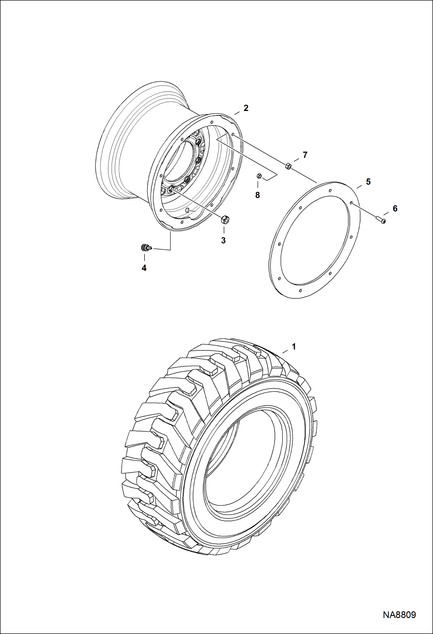 Схема ШИНЫ И ДИСКИ (ПНЕВМАТИЧЕСКАЯ ШИНА)