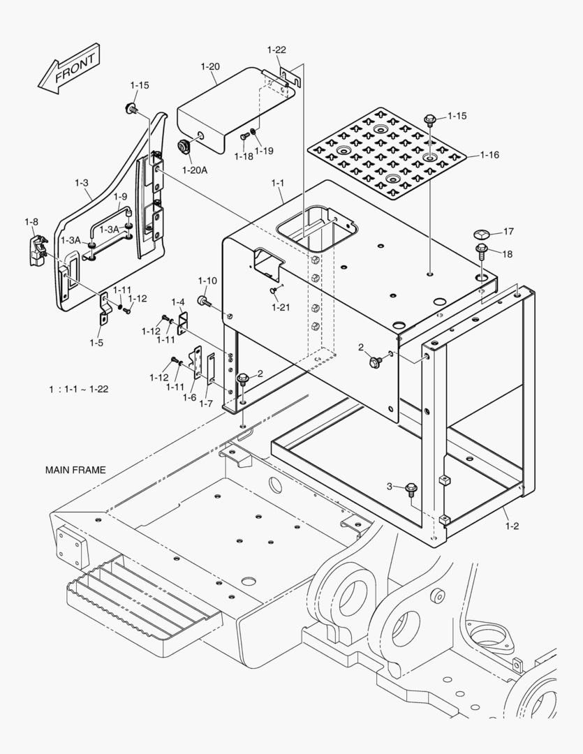 1750 UREA TANK COVER