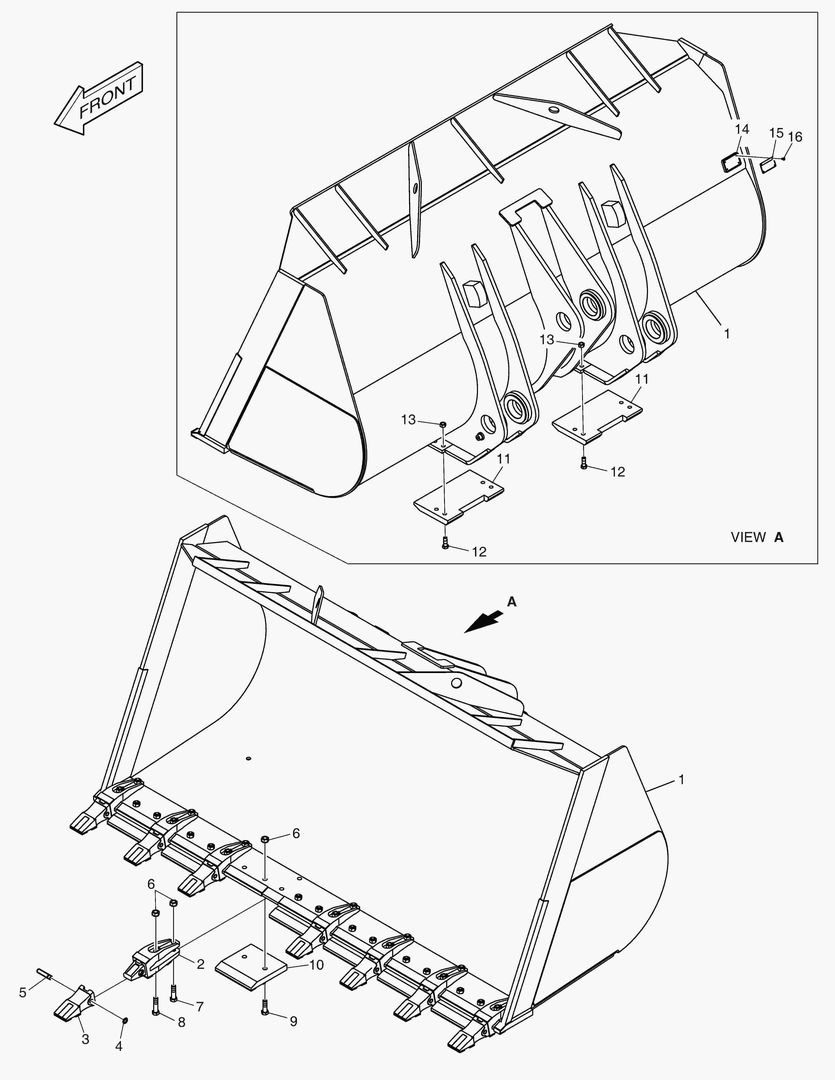 5500 BUCKET - 5.7гЋҐ TOOTH(SEGMENT EDGE,WC)