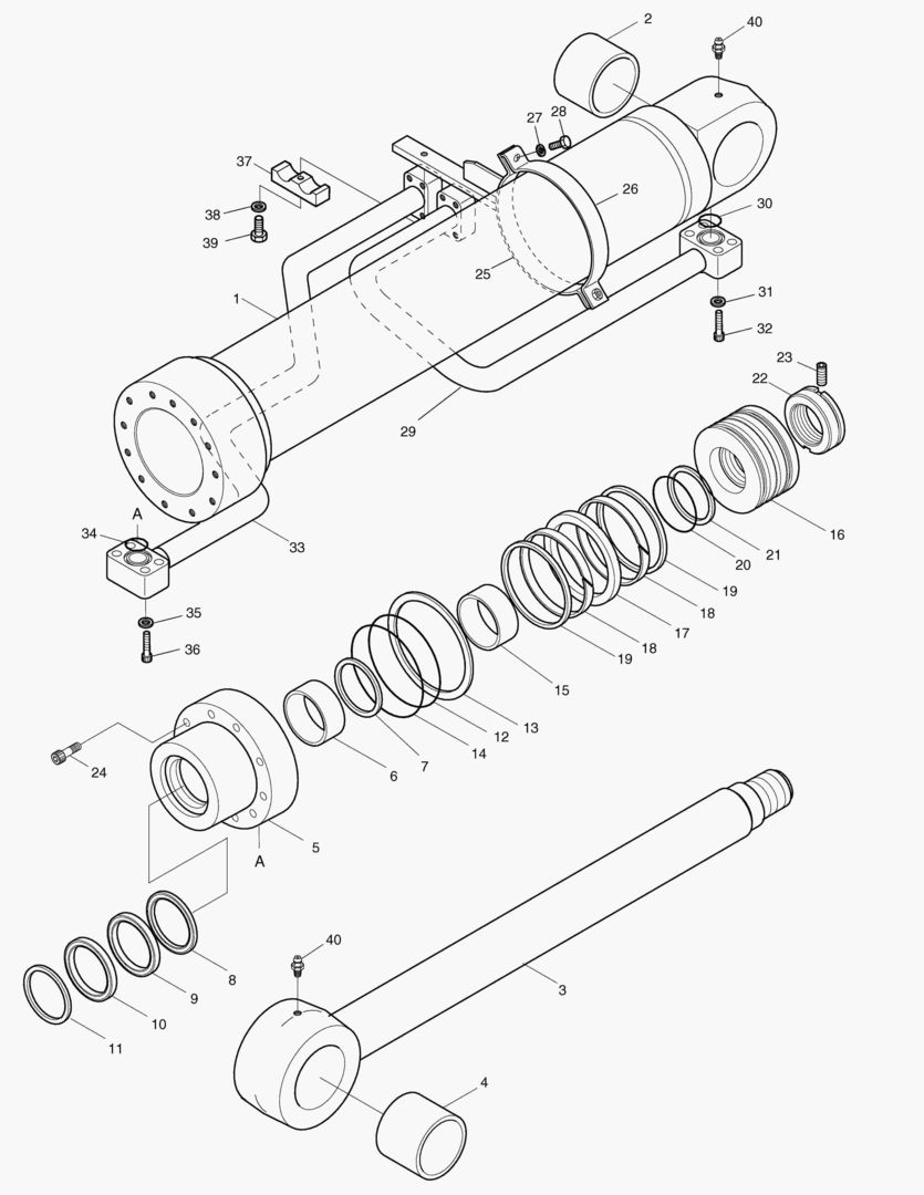 ЦИЛИНДР ПОДЪЕМА-ПРАВОСТОРОННИЙ