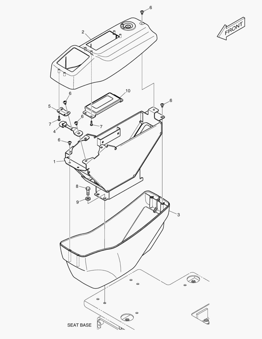 ПУЛЬТ УПРАВЛЕНИЯ - ПРАВОСТОРОННИЙ