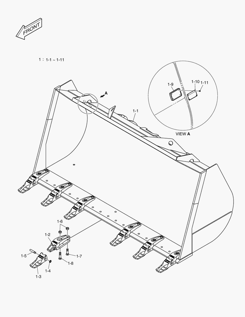 5160 BUCKET-3.5mВіOPT.-TOOTH