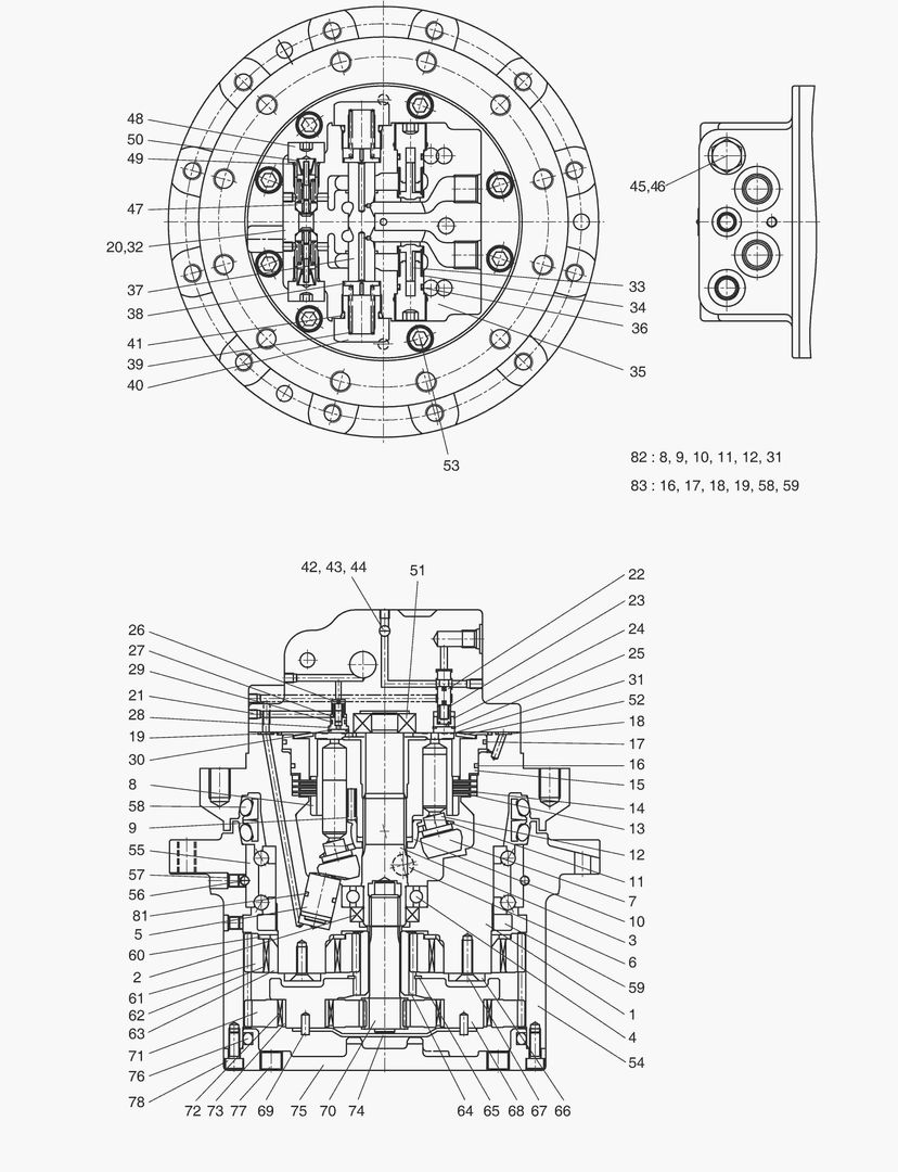 4151 TRAVEL MOTOR [20005~]