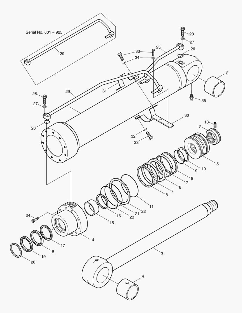 Спецтехника 4430 BOOM CYLINDER-R.H [601~2050] - главное фото