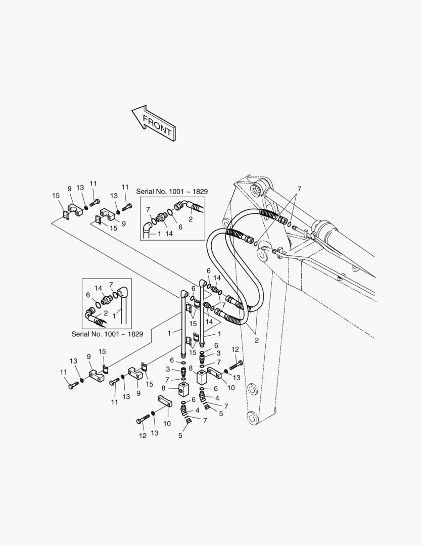 ГИДРОСИСТЕМА РУКОЯТИ-РУКОЯТЬ 2.25 м(ОДИН ПУТЬ)