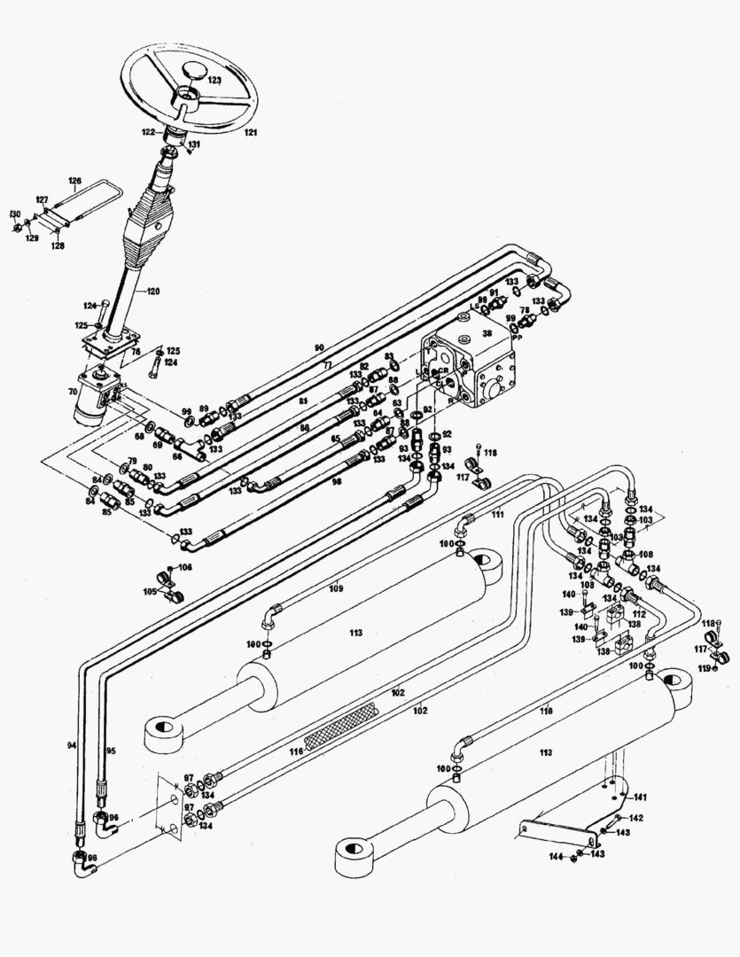 G051-1 STEERING CIRCUIT