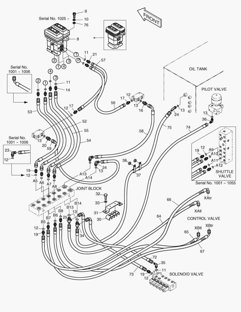 ТРУБОПРОВОД СЕРВОУПРАВЛЕНИЯ(3)-СОЕДИНЕНИЕ