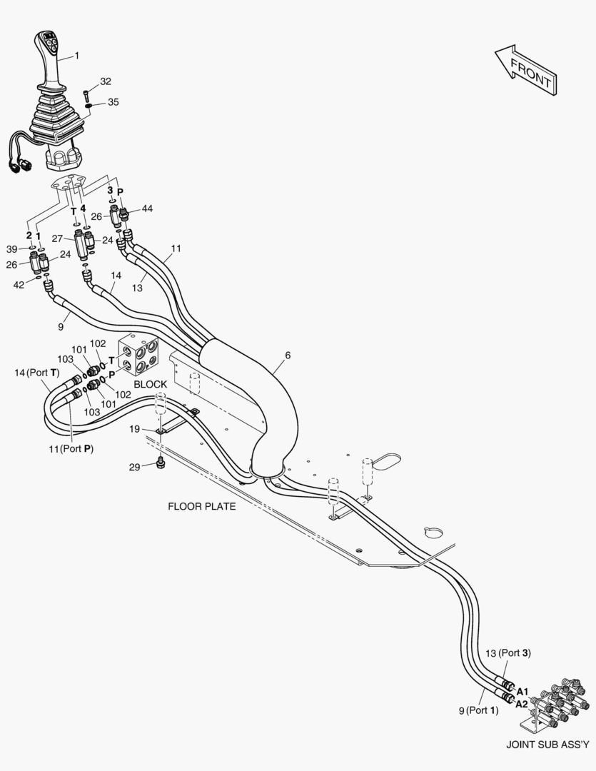 ТРУБОПРОВОД СЕРВОУПРАВЛЕНИЯ(8)
