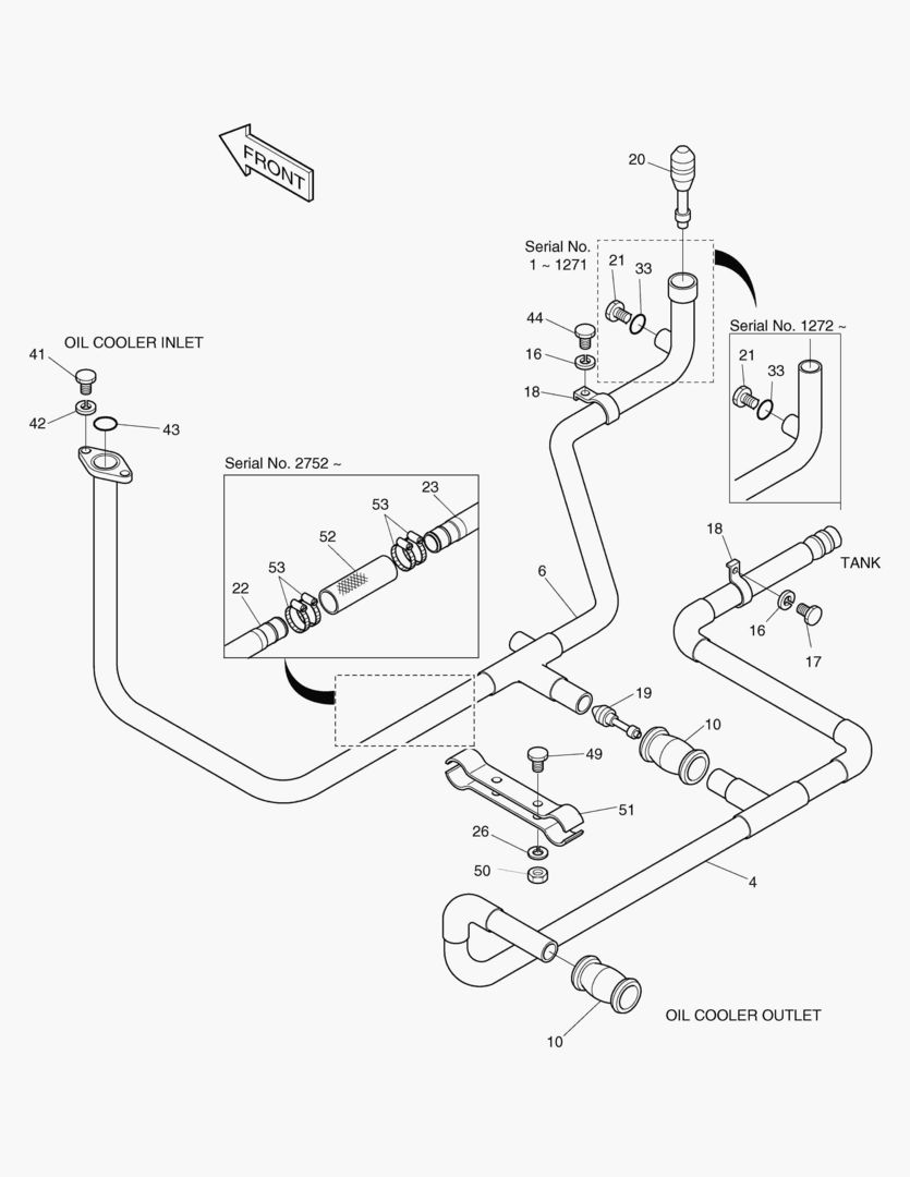 ТРУБОПРОВОД НИЗКОГО ДАВЛЕНИЯ(3)-DX22