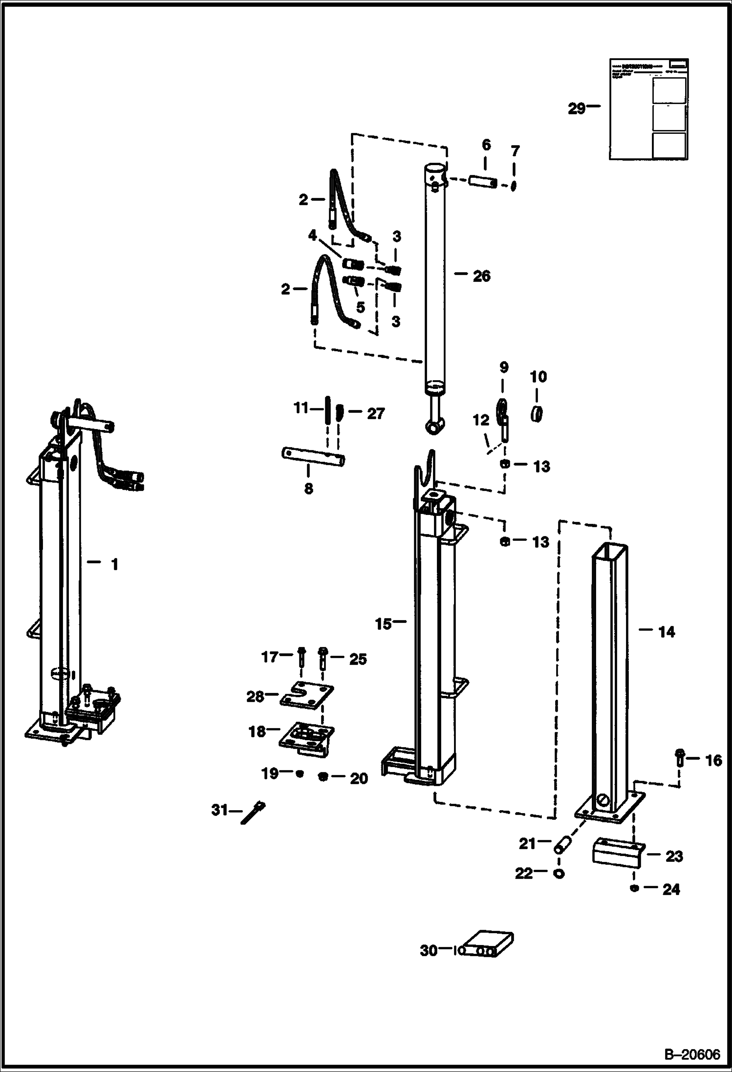 ЭКСКАВАТОР-ПОГРУЗЧИК (ЗАДНИЙ СТАБИЛИЗАТОР) (БЫСТРОСЪЕМНЫЙ) (773G)