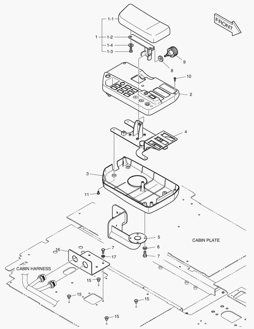 ПУЛЬТ УПРАВЛЕНИЯ-ДВА РЫЧАГА(ЭЛЕКТРИКА)