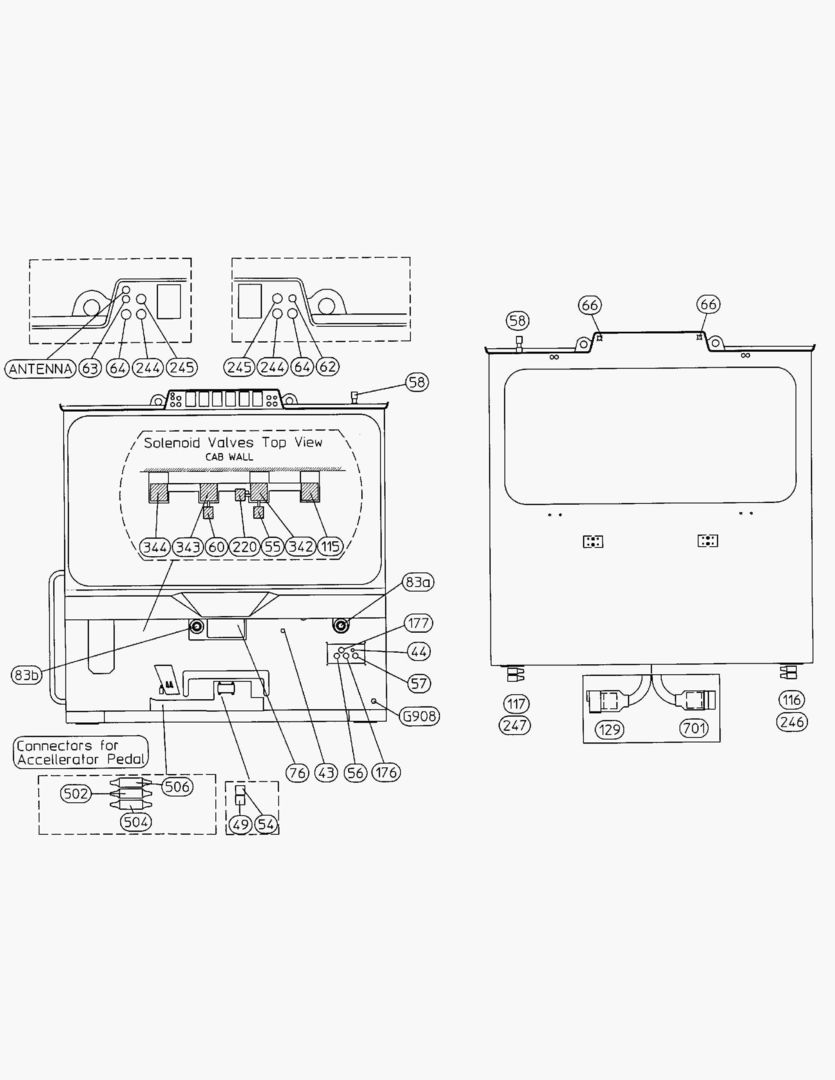 G062-3 ELECTRICAL SYSTEM; CAB OUTSIDE