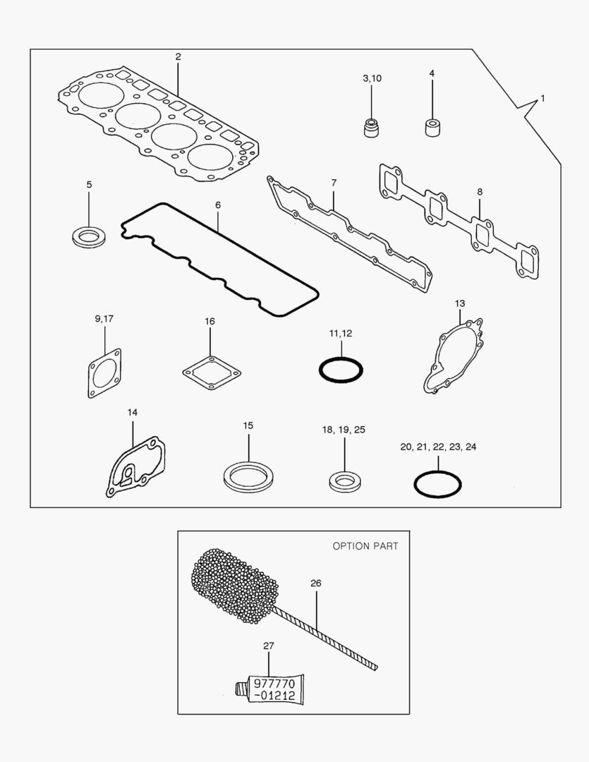 027 GASKET SET [20001~31890]