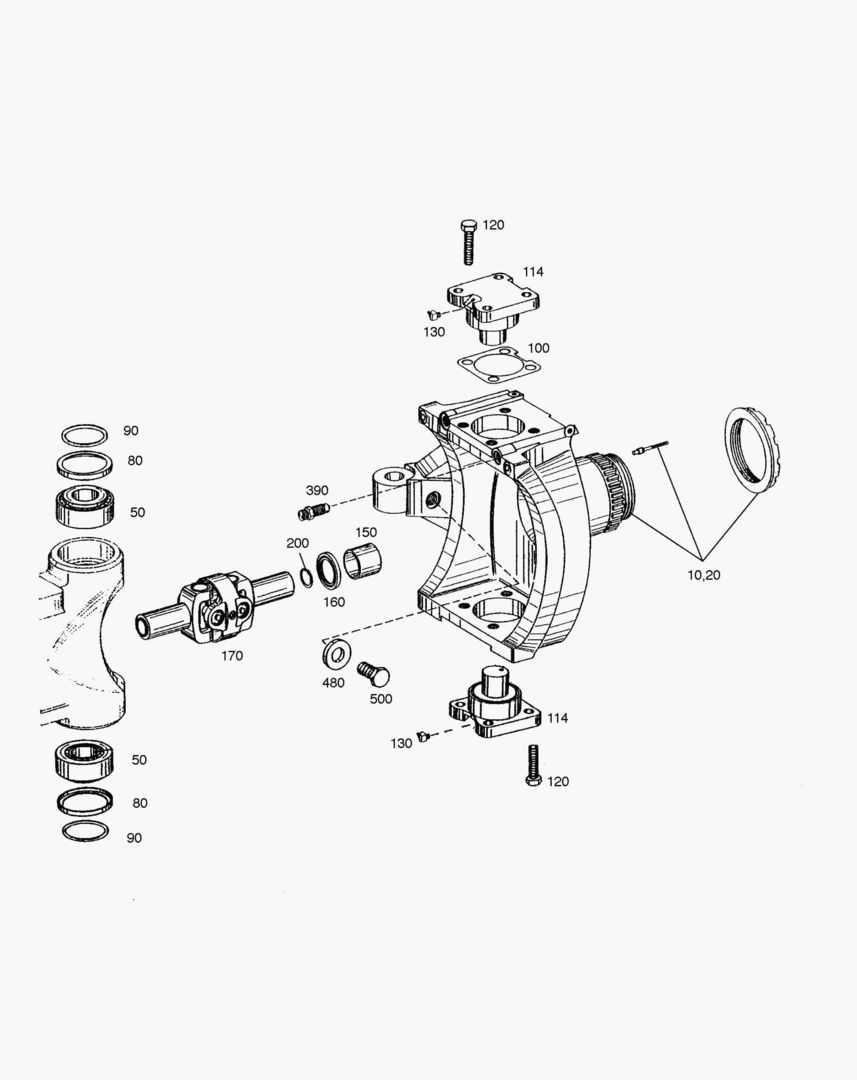 Спецтехника 4640 JOINT HOUSING-FRONT AXLE [1001~1630] - главное фото