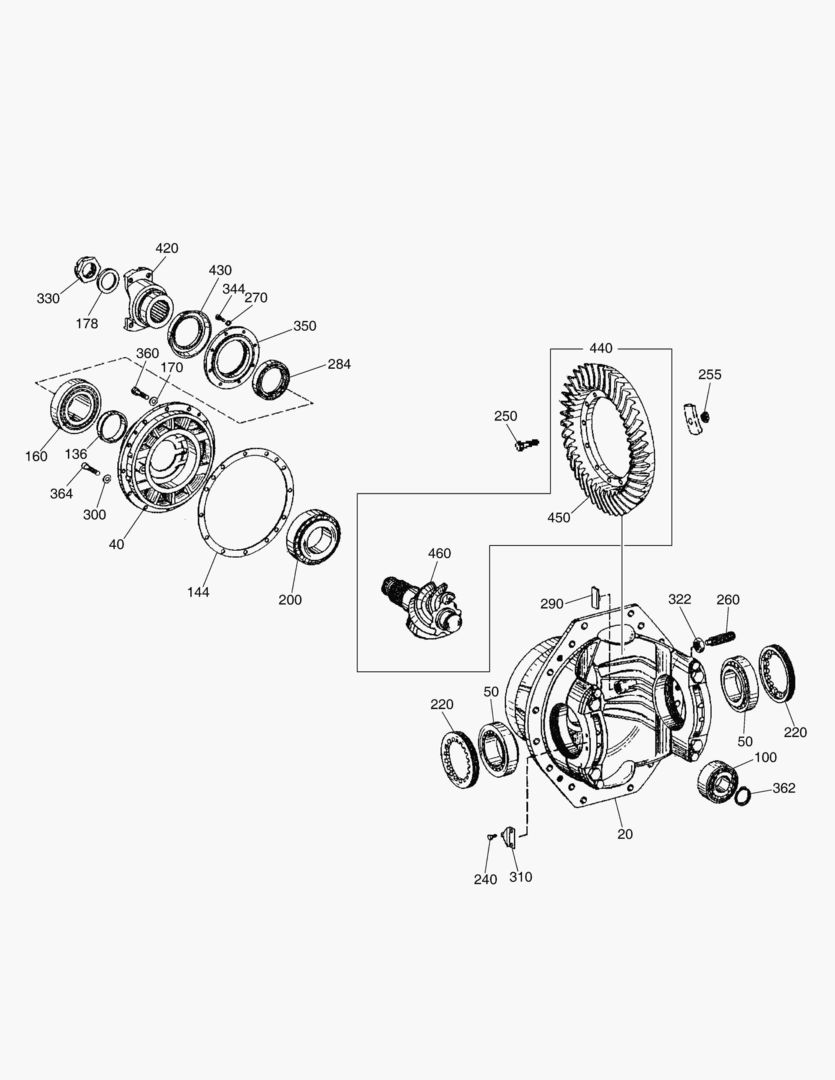 G090-10 REAR AXLE DIFF. [~8X0656]