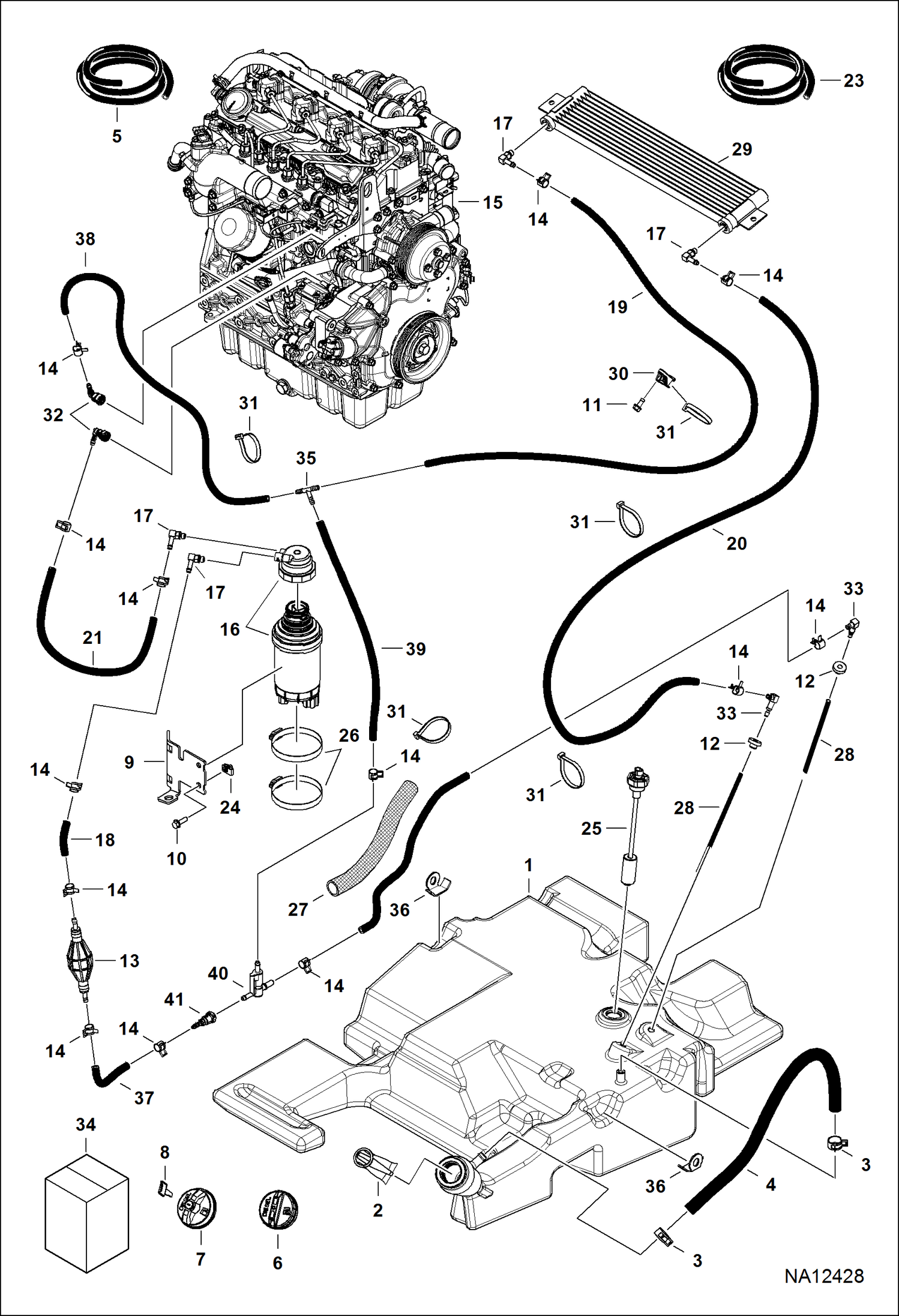 СИСТЕМА ПОДАЧИ ТОПЛИВА (СЕРИЙНЫЙ НОМЕР B1EM11096 И ВЫШЕ)