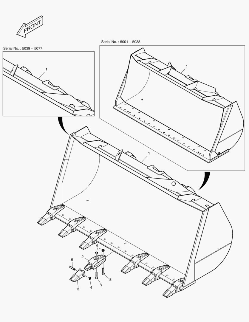 2140 BUCKET-3.3гЋҐ TOOTH