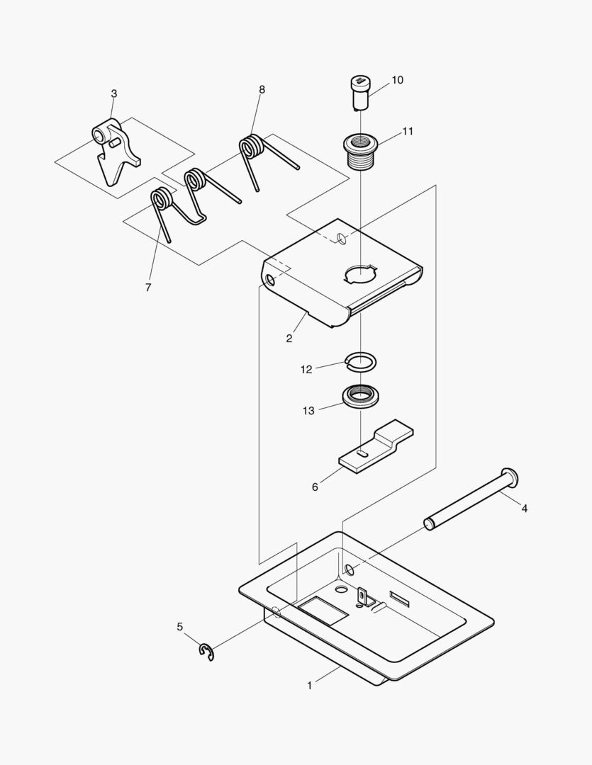1570 DOOR LOCK-R.H [1~78]