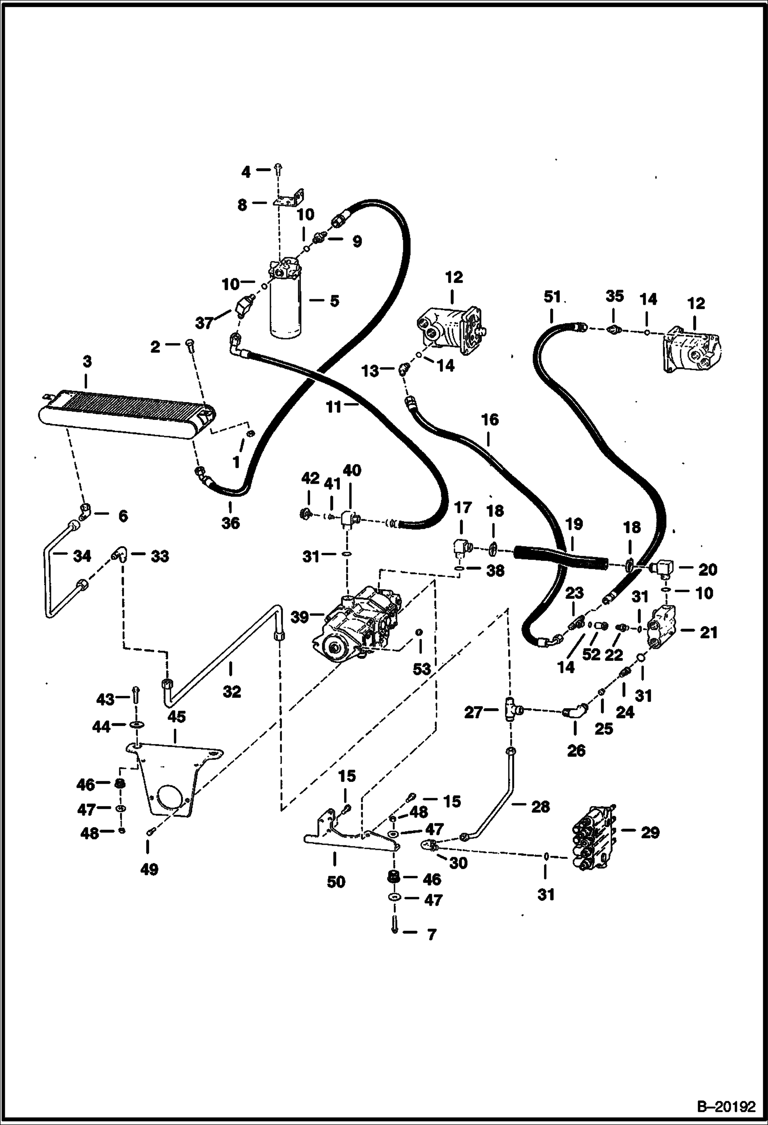 СХЕМА ГИДРОСТАТИЧЕСКОЙ СИСТЕМЫ