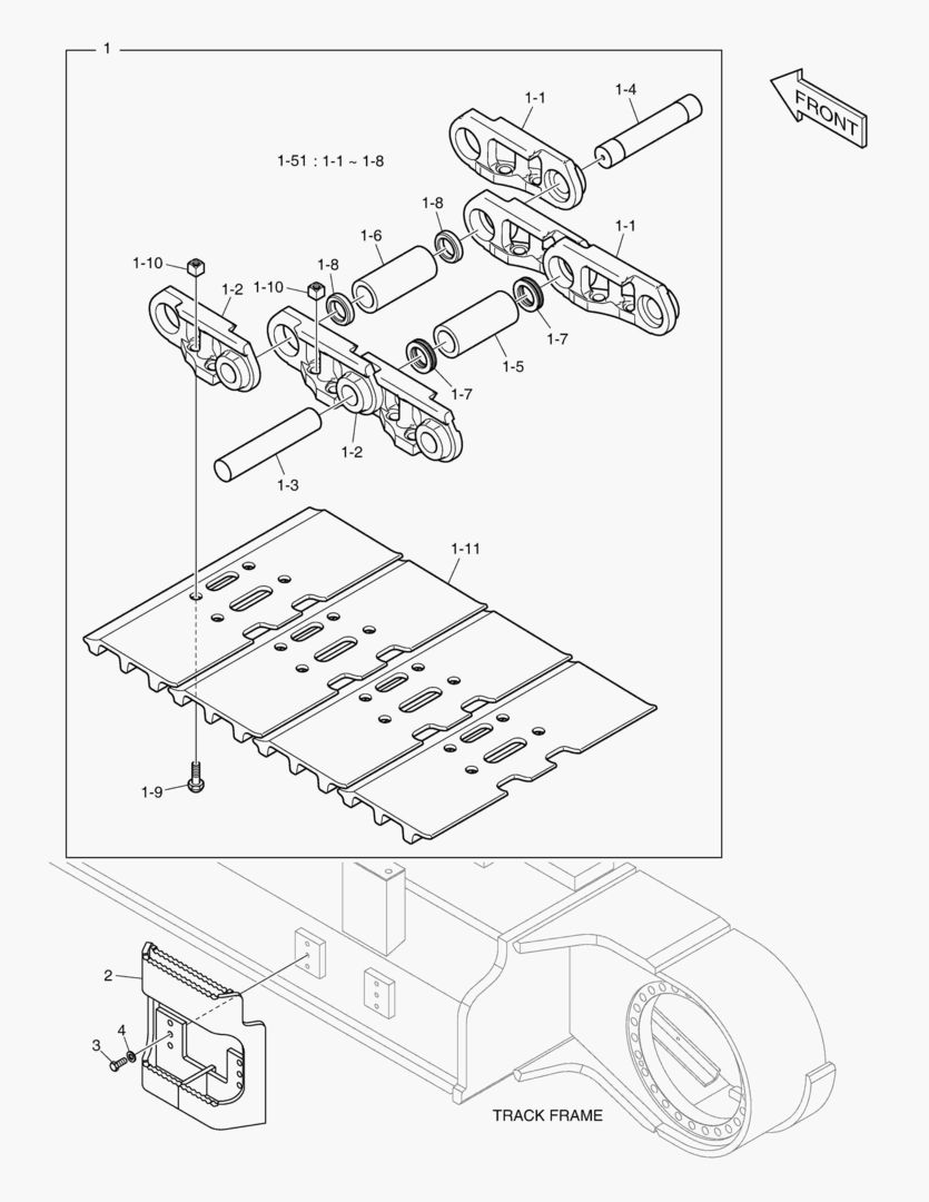 БАШМАК ГУСЕНИЦЫ В СБОРЕ - 600G