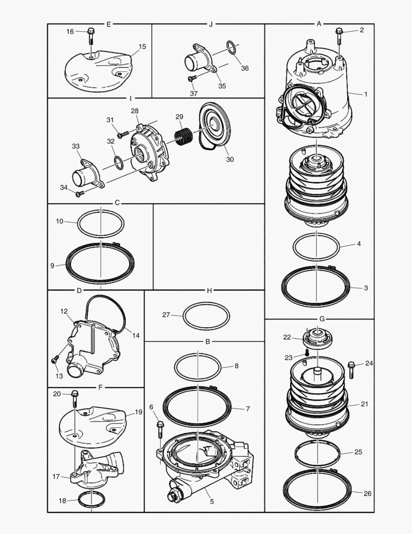031 REPAIR KIT,OIL MIST SEPARATOR,CRANKCASE VENTILATION
