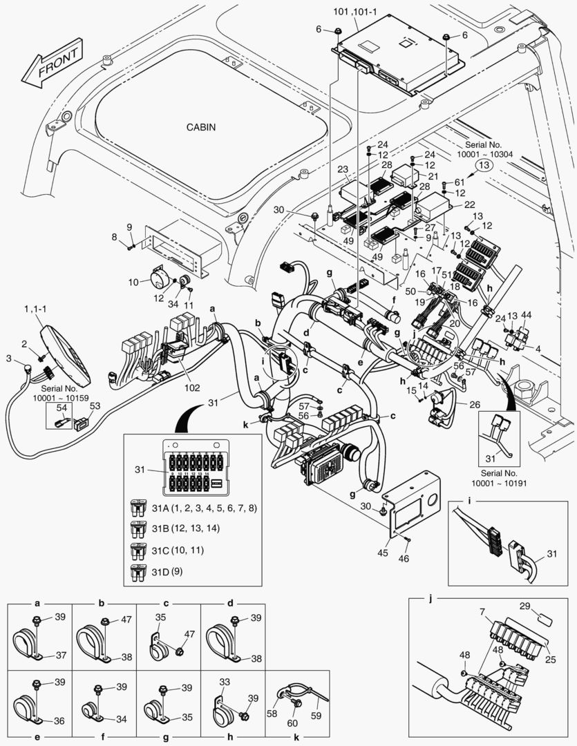ЭЛЕКТРИЧЕСКИЕ ЗАПЧАСТИ - КАБИНА