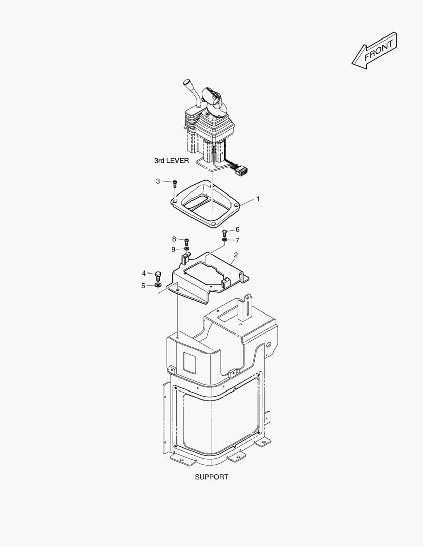 УСТАНОВКА ДЖОЙСТИКА - 3-Й РЫЧАГ
