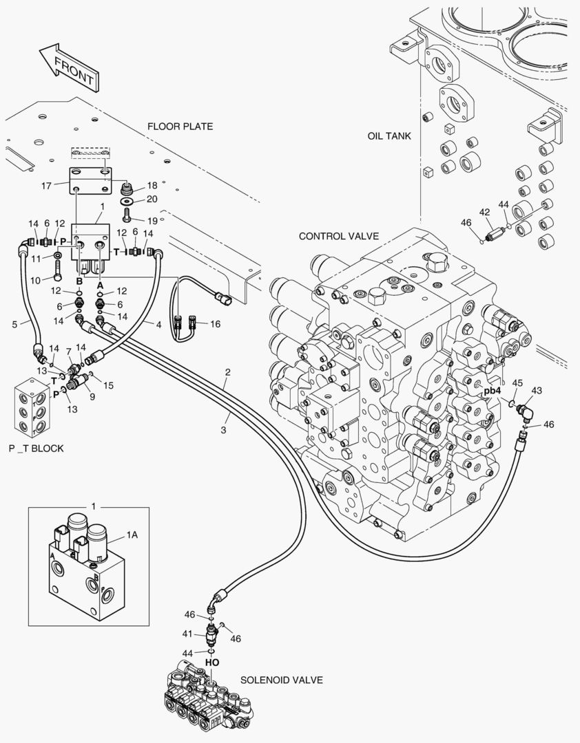 ТРУБОПРОВОД СЕРВОУПРАВЛЕНИЯ - 2 ПУТИ