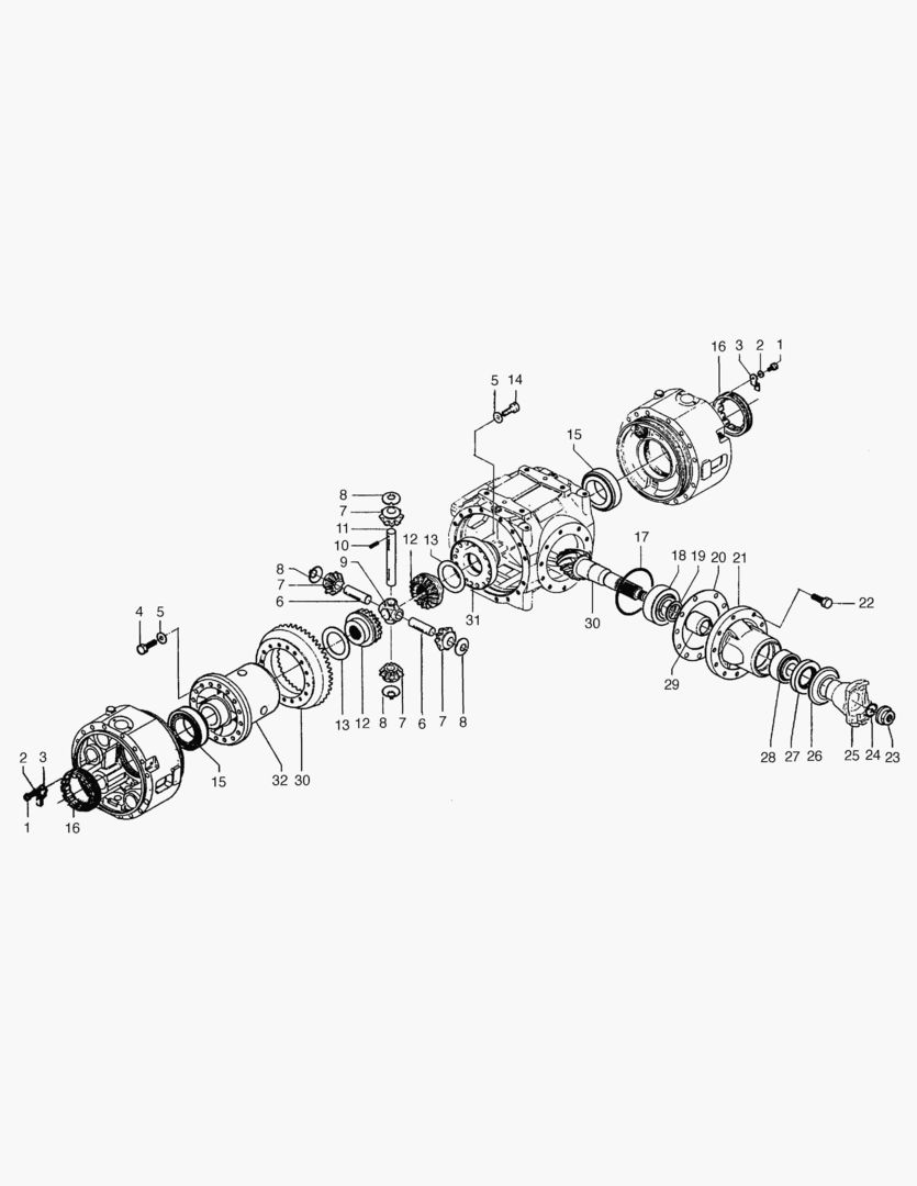 Спецтехника 3700 FRONT AXLE DIFFERENTIAL [1021~]