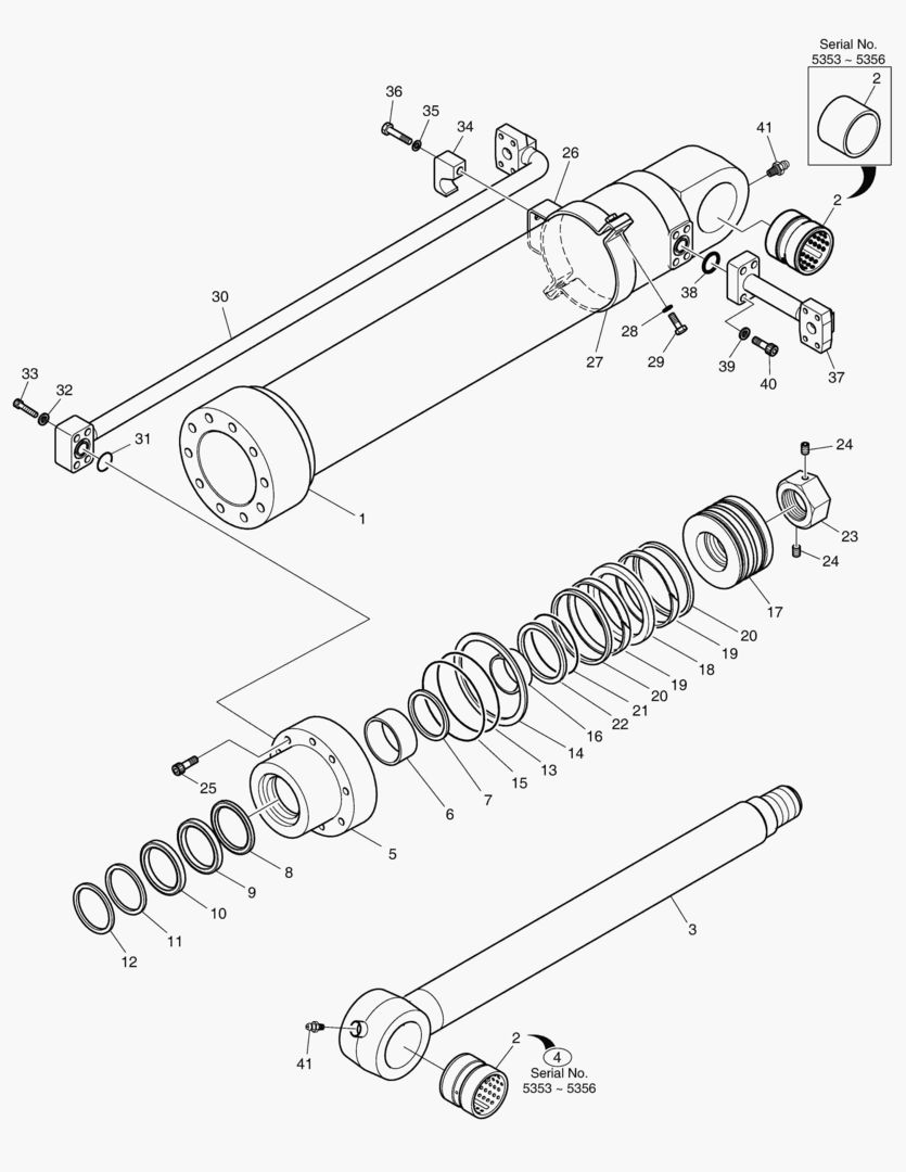 Спецтехника 4281 BUCKET CYLINDER - ARM 2.0m [5353~]