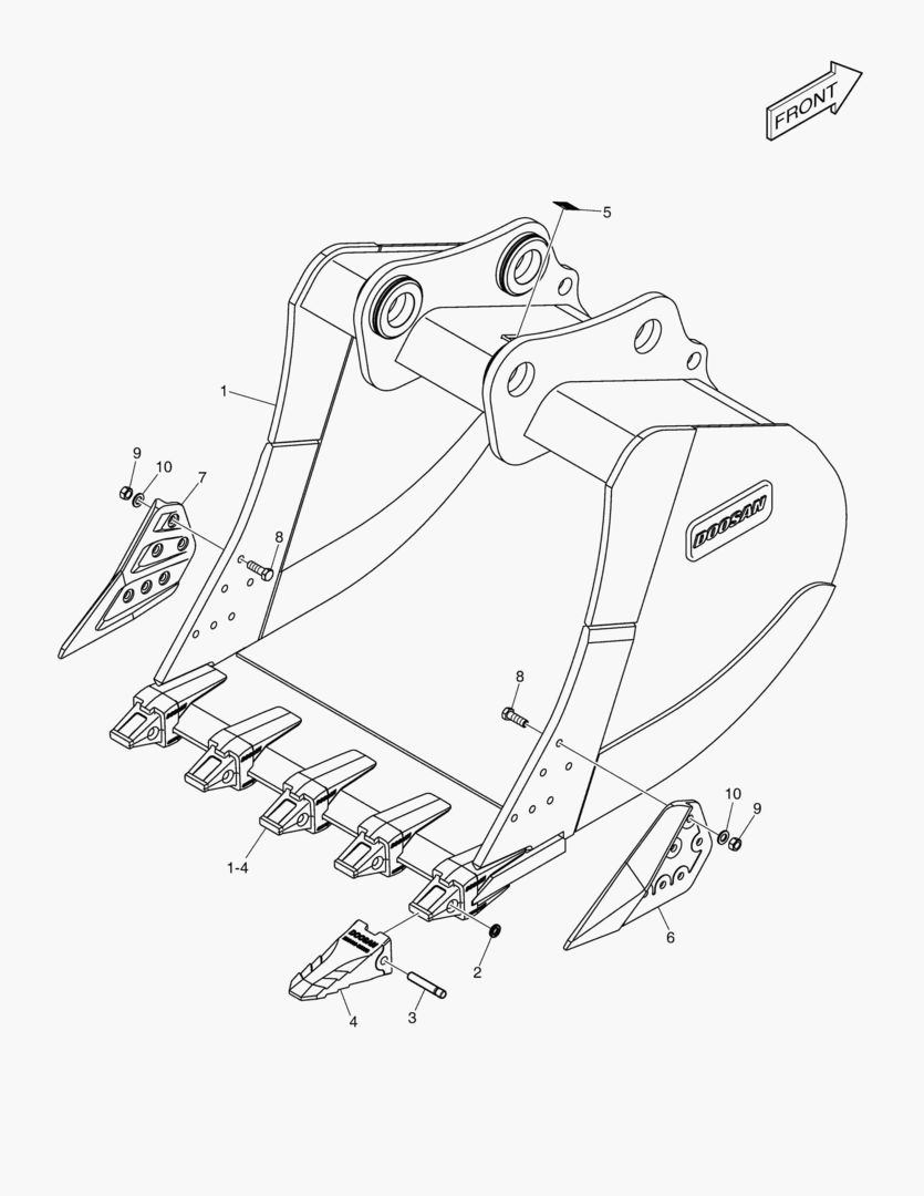 6400 BUCKET ASS`Y - 2.35mВі - H CLASS