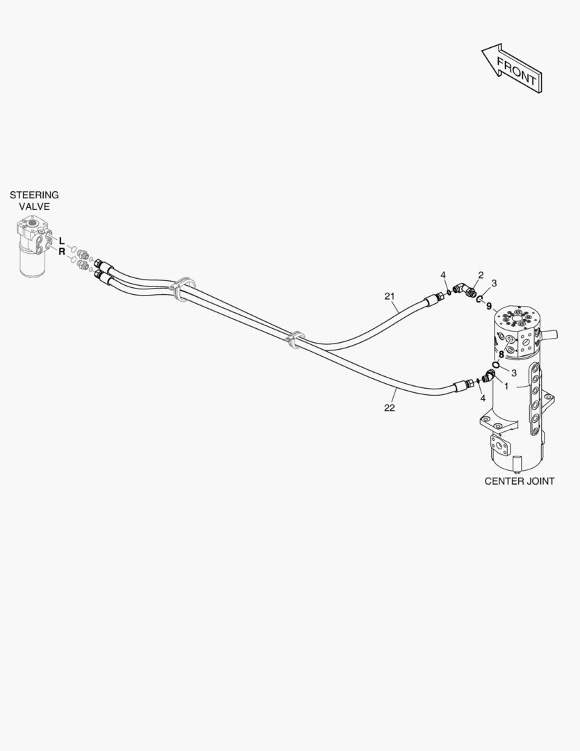 Спецтехника 8080 STEERING PIPING - IND. OUTRIGGER - главное фото