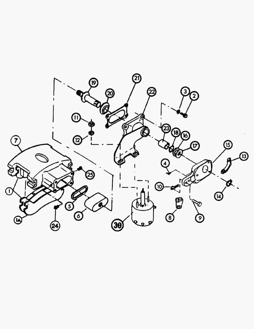 G036-7 CALIPER; PARKING BRAKE