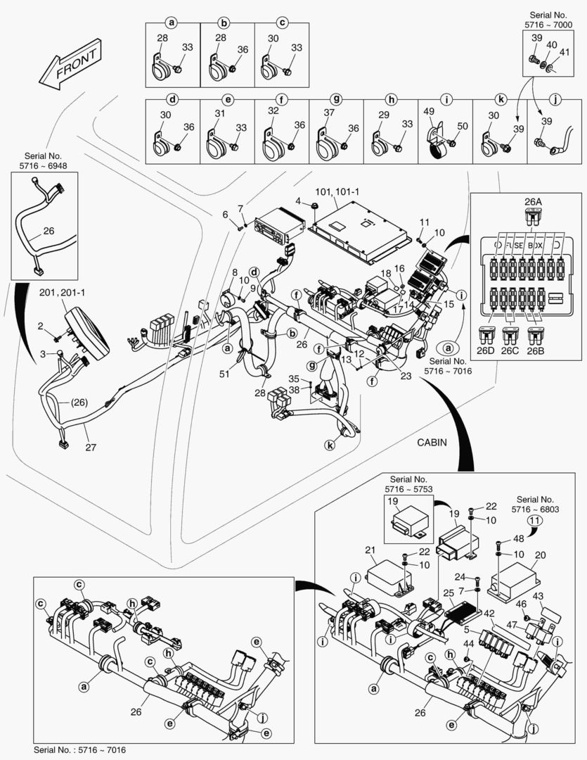 Спецтехника 7521 ELECTRIC PARTS - CABIN(ROPS) [5716~] - главное фото