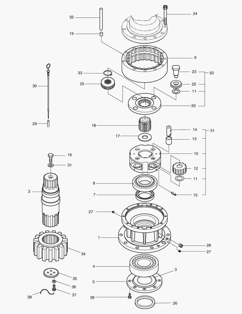 Спецтехника 4150 SWING REDUCTION GEAR [1001~1636] - главное фото