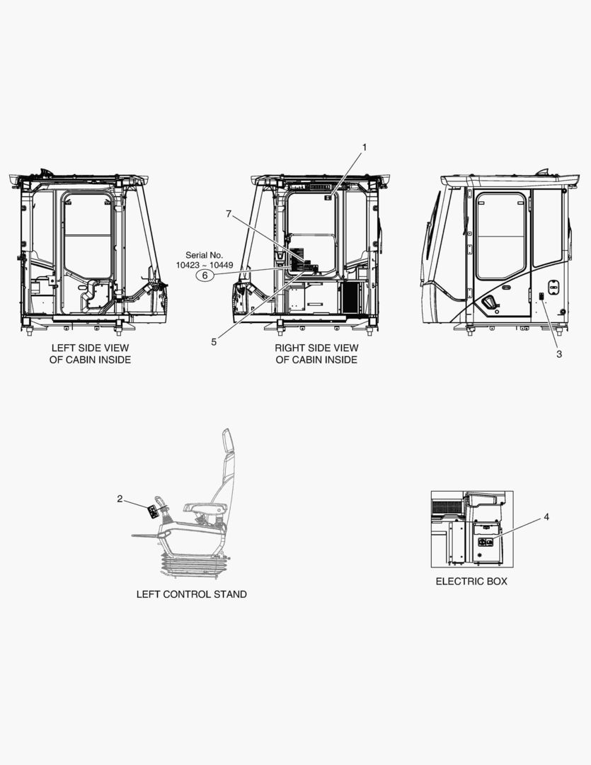 Схема ПРЕДУПРЕЖДАЮЩАЯ ТАБЛИЧКА - КАБИНА