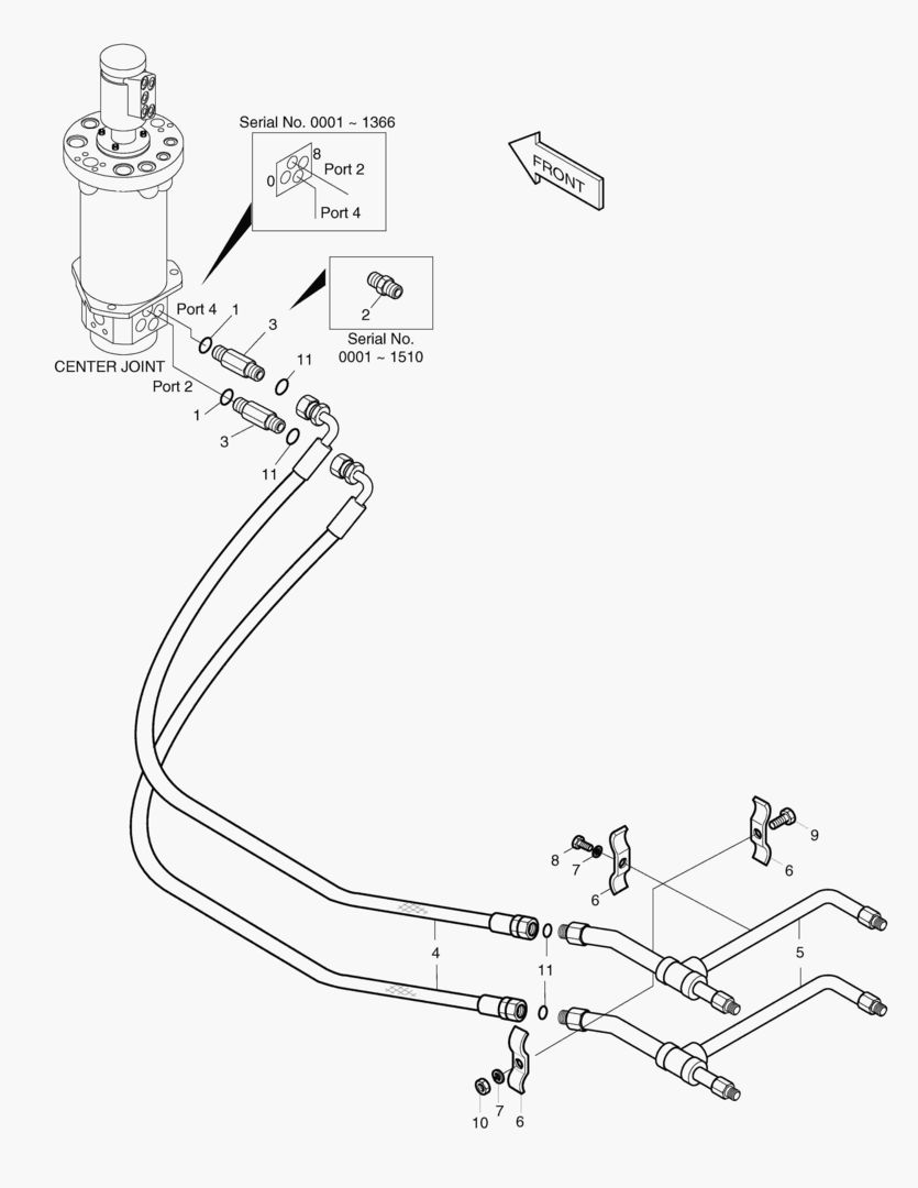 Спецтехника 2142 DOZER & OUTRIGGER PIPING [608~]