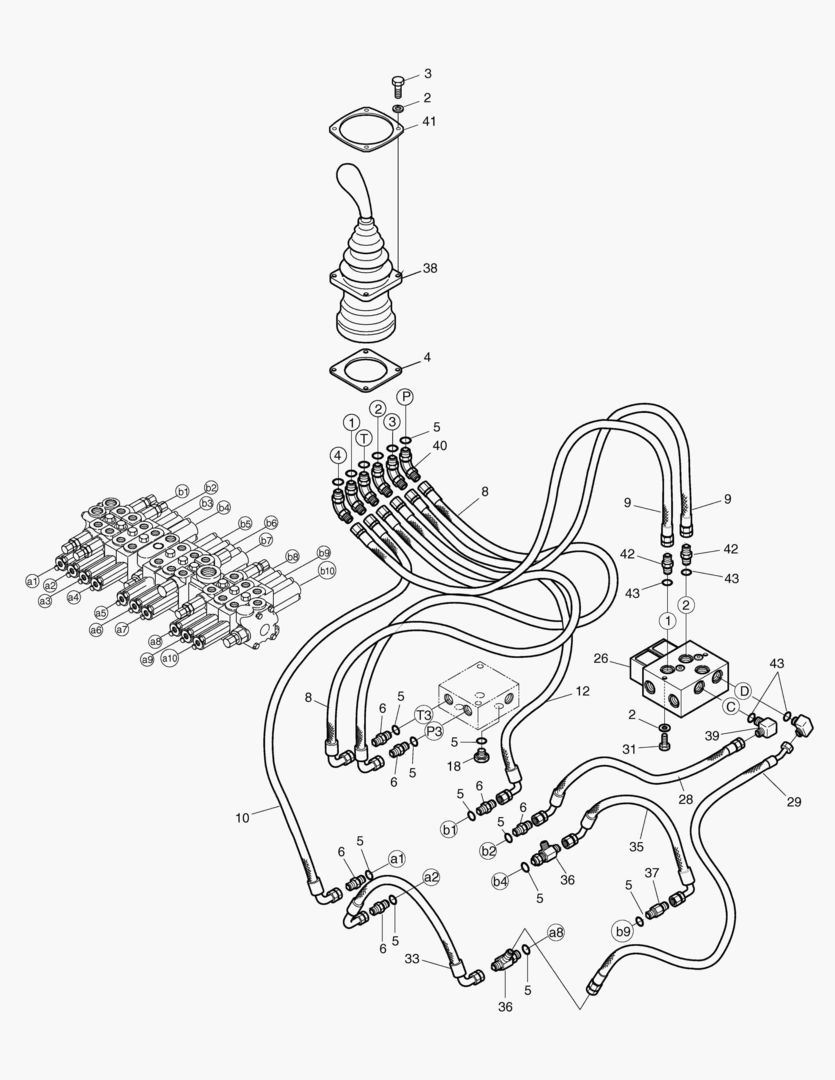 5450 PILOT PIPING(2) - BOOM SWING